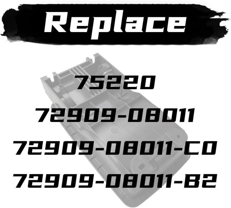 Dimeani fit for Toyota Sienna Seat Release Handle Folding Row Seat Latch Handle, 2011 2012 2013 2014 2015 2016 2017 2018 2019 2020 Replace 75220 72909-08011(Gray) - Image 3